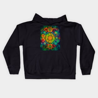 Nature's Tranquility: Experience the Magic of Inspired by Nature Mandala Artwork Kids Hoodie